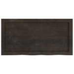 vidaXL Blat de masă maro 80x40x(2-4) cm, lemn masiv stejar tratat vidaXL Blat de masă maro 80x40x(2-4) cm, lemn masiv stejar tratat