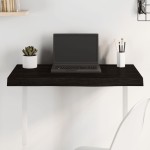 vidaXL Blat de masă maro 80x40x(2-6) cm, lemn masiv stejar tratat vidaXL Blat de masă maro 80x40x(2-6) cm, lemn masiv stejar tratat