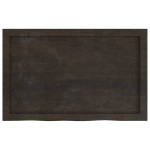 vidaXL Blat de masă maro 80x50x(2-6) cm, lemn masiv stejar tratat vidaXL Blat de masă maro 80x50x(2-6) cm, lemn masiv stejar tratat