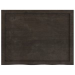 vidaXL Blat de masă maro 80x60x(2-6) cm, lemn masiv stejar tratat vidaXL Blat de masă maro 80x60x(2-6) cm, lemn masiv stejar tratat