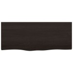 vidaXL Blat de masă maro 100x40x(2-4) cm, lemn masiv stejar tratat vidaXL Blat de masă maro 100x40x(2-4) cm, lemn masiv stejar tratat