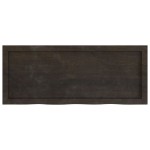 vidaXL Blat de masă maro 100x40x(2-6) cm, lemn masiv stejar tratat vidaXL Blat de masă maro 100x40x(2-6) cm, lemn masiv stejar tratat