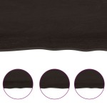 vidaXL Blat de masă maro 100x40x(2-6) cm, lemn masiv stejar tratat vidaXL Blat de masă maro 100x40x(2-6) cm, lemn masiv stejar tratat