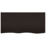 vidaXL Blat de masă maro închis 100x50x2cm lemn masiv de stejar tratat vidaXL Blat de masă maro închis 100x50x2cm lemn masiv de stejar tratat