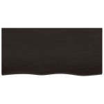 vidaXL Blat de masă maro 100x50x(2-6) cm, lemn masiv stejar tratat vidaXL Blat de masă maro 100x50x(2-6) cm, lemn masiv stejar tratat