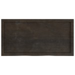 vidaXL Blat de masă maro 100x50x(2-6) cm, lemn masiv stejar tratat vidaXL Blat de masă maro 100x50x(2-6) cm, lemn masiv stejar tratat