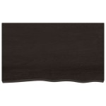 vidaXL Blat de masă maro 100x60x(2-4) cm, lemn masiv stejar tratat vidaXL Blat de masă maro 100x60x(2-4) cm, lemn masiv stejar tratat