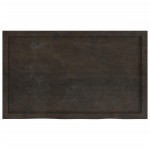 vidaXL Blat de masă maro 100x60x(2-4) cm, lemn masiv stejar tratat vidaXL Blat de masă maro 100x60x(2-4) cm, lemn masiv stejar tratat