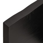 vidaXL Blat de masă maro 100x60x(2-4) cm, lemn masiv stejar tratat vidaXL Blat de masă maro 100x60x(2-4) cm, lemn masiv stejar tratat