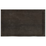 vidaXL Blat de masă maro 100x60x(2-6) cm, lemn masiv stejar tratat vidaXL Blat de masă maro 100x60x(2-6) cm, lemn masiv stejar tratat