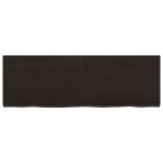 vidaXL Blat de masă maro 120x40x(2-4) cm, lemn masiv stejar tratat vidaXL Blat de masă maro 120x40x(2-4) cm, lemn masiv stejar tratat