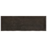 vidaXL Blat de masă maro 120x40x(2-4) cm, lemn masiv stejar tratat vidaXL Blat de masă maro 120x40x(2-4) cm, lemn masiv stejar tratat