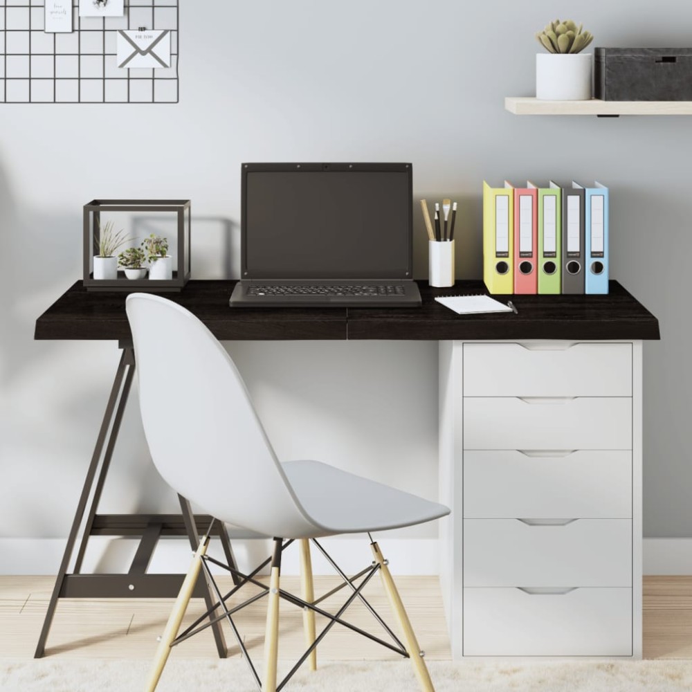 vidaXL Blat de masă maro 120x60x(2-4) cm, lemn masiv stejar tratat