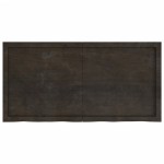 vidaXL Blat de masă maro 120x60x(2-4) cm, lemn masiv stejar tratat vidaXL Blat de masă maro 120x60x(2-4) cm, lemn masiv stejar tratat