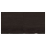 vidaXL Blat de masă maro 120x60x(2-6) cm, lemn masiv stejar tratat vidaXL Blat de masă maro 120x60x(2-6) cm, lemn masiv stejar tratat