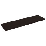 vidaXL Blat de masă maro 140x40x(2-4) cm, lemn masiv stejar tratat vidaXL Blat de masă maro 140x40x(2-4) cm, lemn masiv stejar tratat