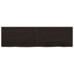 vidaXL Blat de masă maro 140x40x(2-4) cm, lemn masiv stejar tratat vidaXL Blat de masă maro 140x40x(2-4) cm, lemn masiv stejar tratat