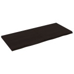 vidaXL Blat de masă maro 140x60x(2-4) cm, lemn masiv stejar tratat vidaXL Blat de masă maro 140x60x(2-4) cm, lemn masiv stejar tratat