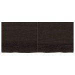 vidaXL Blat de masă maro 140x60x(2-4) cm, lemn masiv stejar tratat vidaXL Blat de masă maro 140x60x(2-4) cm, lemn masiv stejar tratat