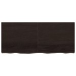 vidaXL Blat de masă maro 140x60x(2-6) cm, lemn masiv stejar tratat