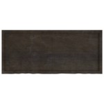 vidaXL Blat de masă maro 140x60x(2-6) cm, lemn masiv stejar tratat