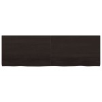 vidaXL Blat de masă maro 160x50x(2-4) cm, lemn masiv stejar tratat