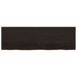 vidaXL Blat de masă maro 160x50x(2-6) cm, lemn masiv stejar tratat vidaXL Blat de masă maro 160x50x(2-6) cm, lemn masiv stejar tratat