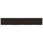 vidaXL Blat de masă maro 180x40x(2-4) cm, lemn masiv stejar tratat vidaXL Blat de masă maro 180x40x(2-4) cm, lemn masiv stejar tratat
