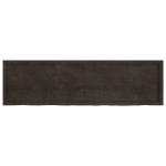 vidaXL Blat de masă maro 180x50x(2-4) cm, lemn masiv stejar tratat vidaXL Blat de masă maro 180x50x(2-4) cm, lemn masiv stejar tratat