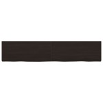 vidaXL Blat de masă maro 200x40x(2-6) cm, lemn masiv stejar tratat vidaXL Blat de masă maro 200x40x(2-6) cm, lemn masiv stejar tratat