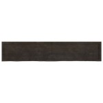 vidaXL Blat de masă maro 200x40x(2-6) cm, lemn masiv stejar tratat vidaXL Blat de masă maro 200x40x(2-6) cm, lemn masiv stejar tratat