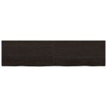 vidaXL Blat de masă maro 200x50x(2-4) cm, lemn masiv stejar tratat vidaXL Blat de masă maro 200x50x(2-4) cm, lemn masiv stejar tratat
