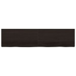 vidaXL Blat de masă maro 200x50x(2-6) cm, lemn masiv stejar tratat vidaXL Blat de masă maro 200x50x(2-6) cm, lemn masiv stejar tratat