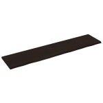 vidaXL Blat de masă maro 220x50x(2-4) cm, lemn masiv stejar tratat