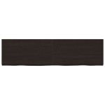 vidaXL Blat de masă maro 220x60x(2-6) cm, lemn masiv stejar tratat vidaXL Blat de masă maro 220x60x(2-6) cm, lemn masiv stejar tratat