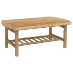 vidaXL Set mobilier de grădină, perne gri închis, 3 piese, bambus