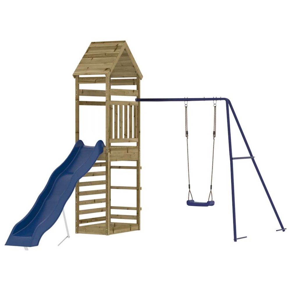 vidaXL Set de joacă pentru exterior, lemn de pin impregnat