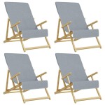 vidaXL Prosoape de plajă, 4 buc., gri, 60x135 cm, textil 400 GSM vidaXL Prosoape de plajă, 4 buc., gri, 60x135 cm, textil 400 GSM