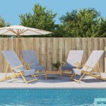 vidaXL Prosoape de plajă, 4 buc., gri, 60x135 cm, textil 400 GSM vidaXL Prosoape de plajă, 4 buc., gri, 60x135 cm, textil 400 GSM