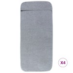 vidaXL Prosoape de plajă, 4 buc., gri, 60x135 cm, textil 400 GSM vidaXL Prosoape de plajă, 4 buc., gri, 60x135 cm, textil 400 GSM