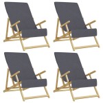 vidaXL Prosoape de plajă, 4 buc., antracit, 60x135 cm, textil 400 GSM vidaXL Prosoape de plajă, 4 buc., antracit, 60x135 cm, textil 400 GSM