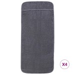 vidaXL Prosoape de plajă, 4 buc., antracit, 60x135 cm, textil 400 GSM vidaXL Prosoape de plajă, 4 buc., antracit, 60x135 cm, textil 400 GSM