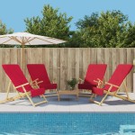 vidaXL Prosoape de plajă, 4 buc., vișiniu, 60x135 cm, textil, 400 GSM vidaXL Prosoape de plajă, 4 buc., vișiniu, 60x135 cm, textil, 400 GSM