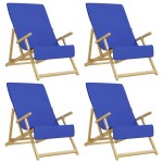 vidaXL Prosoape de plajă, 4 buc., albastru, 60x135 cm, textil 400 GSM vidaXL Prosoape de plajă, 4 buc., albastru, 60x135 cm, textil 400 GSM