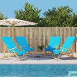 vidaXL Prosoape de plajă, 4 buc., turcoaz, 60x135 cm, textil 400 GSM vidaXL Prosoape de plajă, 4 buc., turcoaz, 60x135 cm, textil 400 GSM