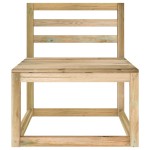 vidaXL Set mobilier de grădină, 2 piese, lemn de pin tratat verde vidaXL Set mobilier de grădină, 2 piese, lemn de pin tratat verde
