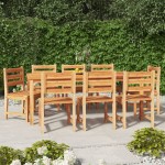 vidaXL Set mobilier de grădină, 9 piese, lemn masiv de tec vidaXL Set mobilier de grădină, 9 piese, lemn masiv de tec