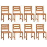 vidaXL Set mobilier de grădină, 9 piese, lemn masiv de tec vidaXL Set mobilier de grădină, 9 piese, lemn masiv de tec