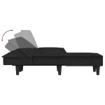 vidaXL Canapea în formă de L negru 255x140x70 cm catifea vidaXL Canapea în formă de L negru 255x140x70 cm catifea