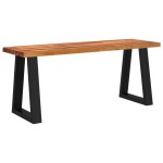 vidaXL Set de masă din 3 piese, margini naturale, lemn masiv de acacia vidaXL Set de masă din 3 piese, margini naturale, lemn masiv de acacia